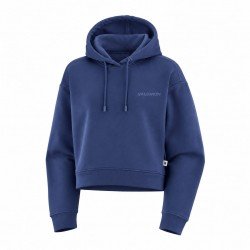 LOGO HOODIE CROP W